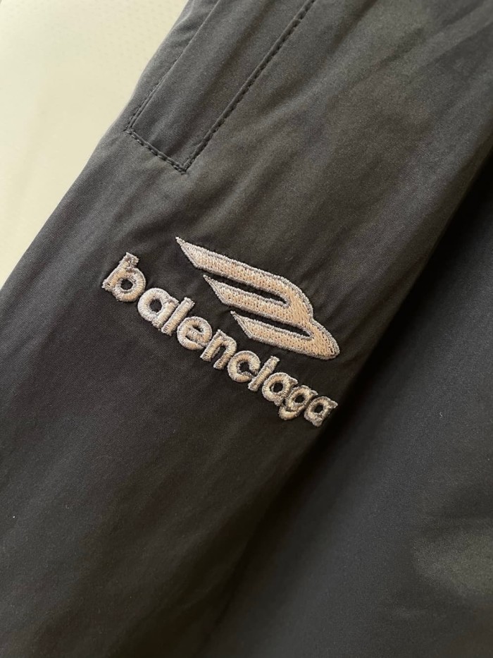 1:1 quality version Logo Embroidered Wide Leg Draped Casual Pants 2 colors 29093615