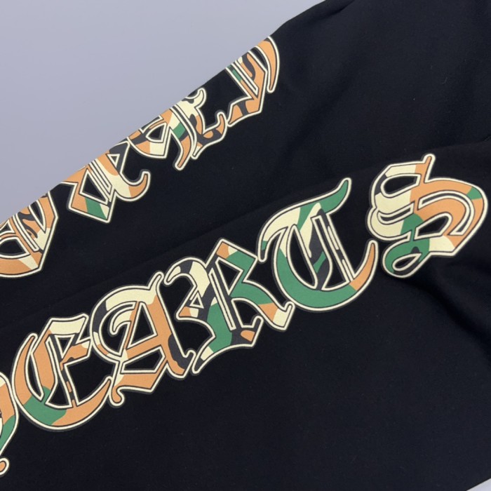 1:1 quality version Green Camo Cross & Vertical Gothic Print Jogger Sweatpants 29097761