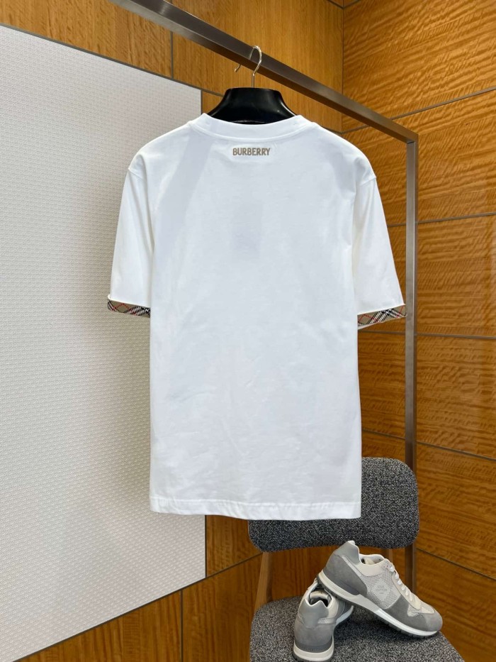1:1 quality version Classic Knight Embroidered Solid Color Basic T-shirt 2 colors 29105494