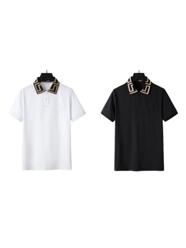Medusa Greek Key Polo Collar Tee 2 colors 29098061