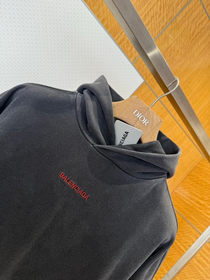 1:1 quality version Red Logo Embroidered Vintage Hoodie 29093637