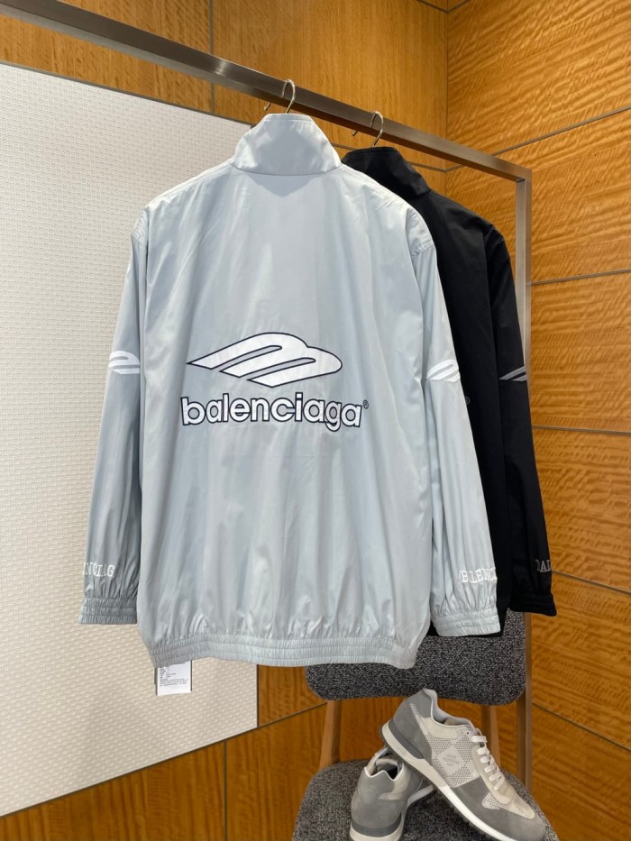 1:1 quality version Logo Embroidered Football Sports Stand Collar Jacket 2 colors 29093640