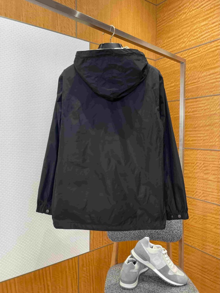 1:1 quality version Vintage Check Reversible Hooded Windbreaker Jacket 29105380
