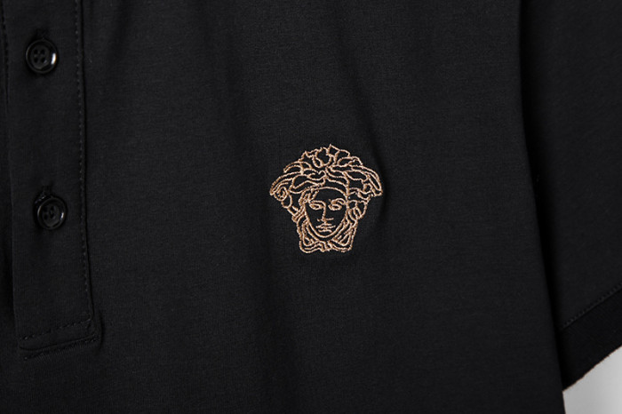 Medusa Greek Key Polo Collar Tee 2 colors 29098061