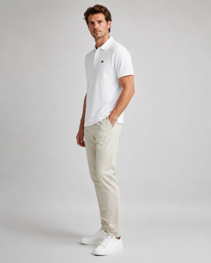 1:1 quality version Classic Knight Embroidered Short Sleeve Polo Shirt 2 colors 29105384