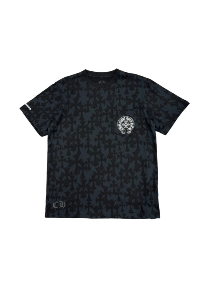 1:1 quality version Tonal Cross All-Over Print & Chrome Hearts Logo T-Shirt 29096835