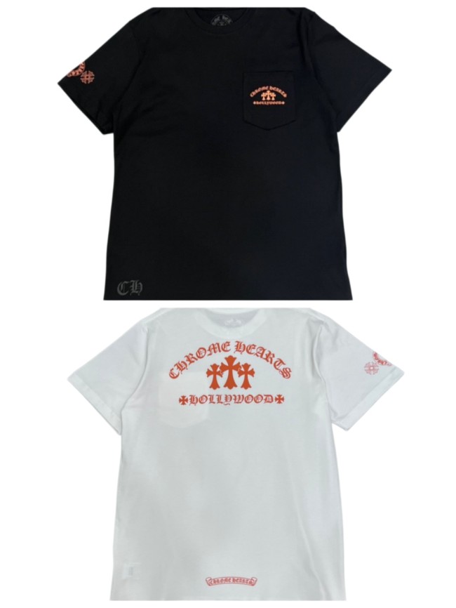 1:1 quality version Orange Triple Cross Hollywood Print Pocket T-Shirt 2 colors 29093909