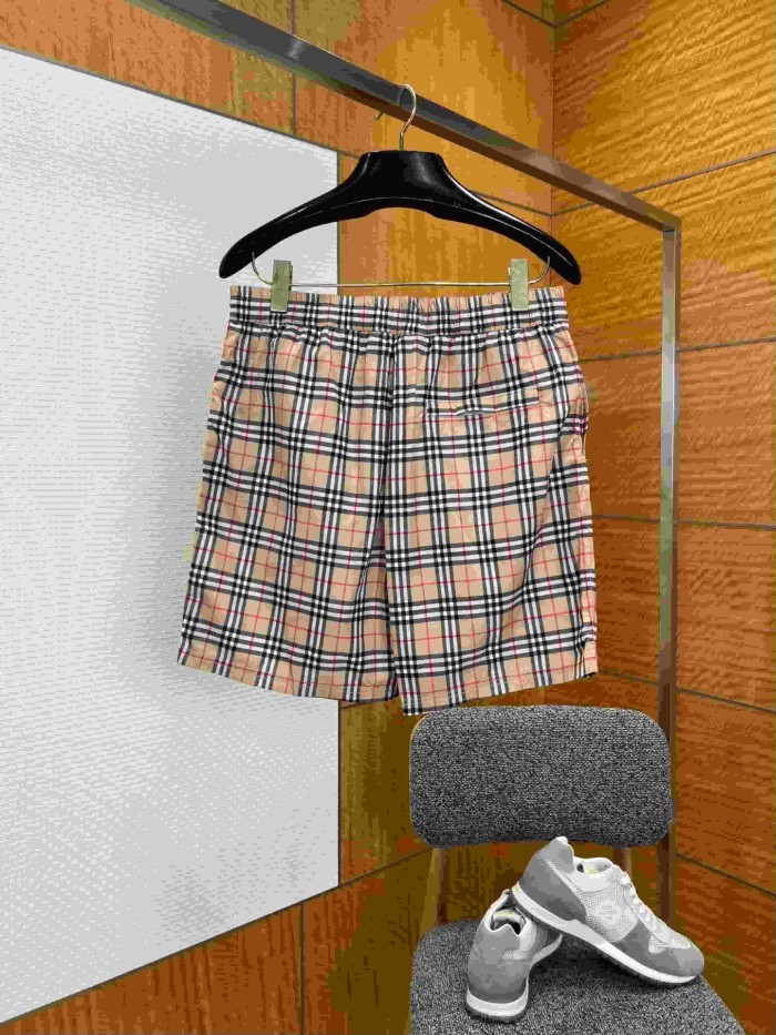 1:1 quality version Classic Plaid Drawstring Casual Shorts 29105480