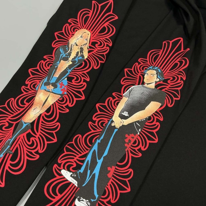 1:1 quality version Deadly Doll Limited Anime Girl Graffiti Letter Logo Long Sleeve T-Shirt 2 colors 29093677