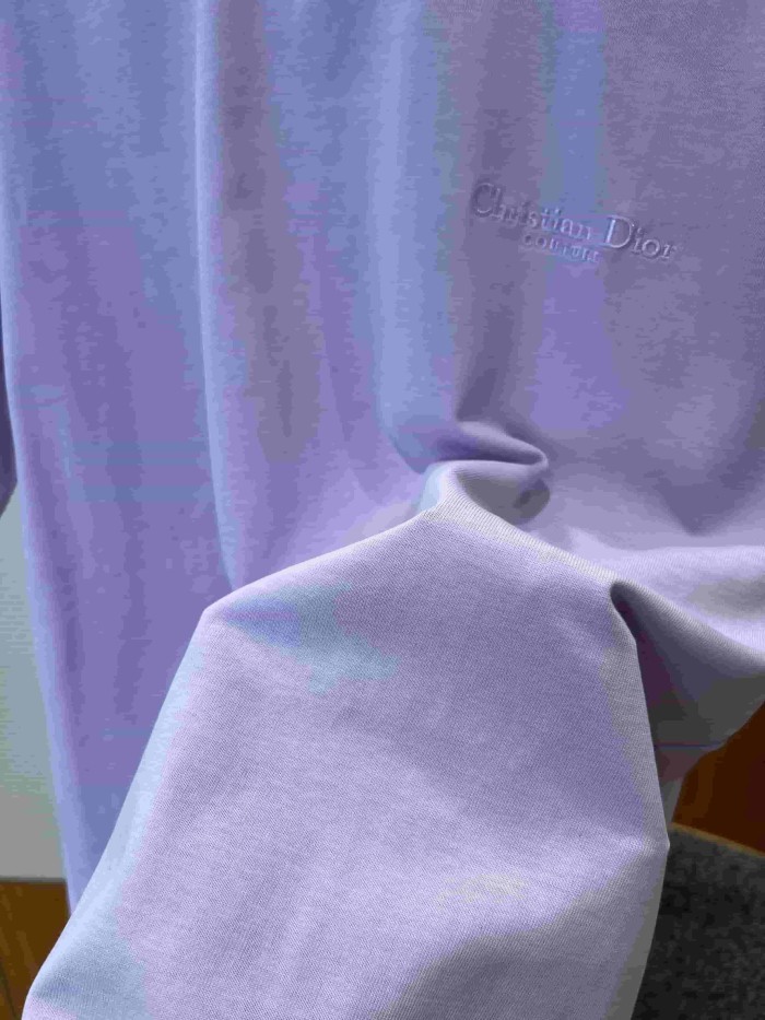 1:1 quality version Letter Embroidery Combed Cotton Crew Neck  T-shirt 5 colors 29106370