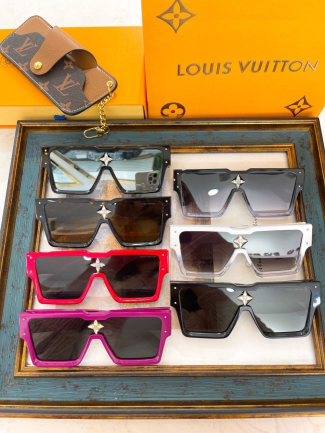 1:1 quality version Diamonds Large Square Frame Sun Protection Glasses 7 colors