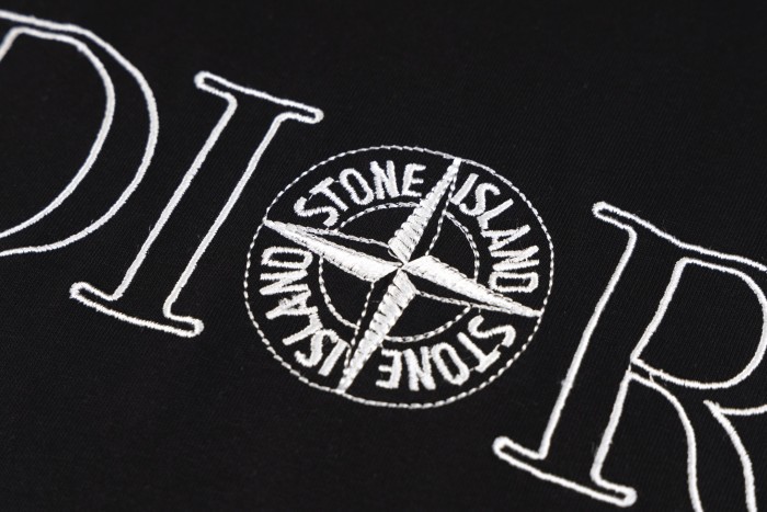 1:1 quality version Stone Island co-branded embroidered T-shirt 2 colors 28964433