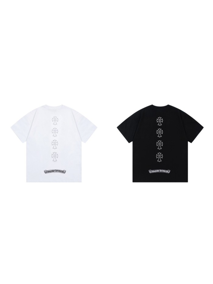 Crucifix Embroidered Sanskrit tee 2 colors