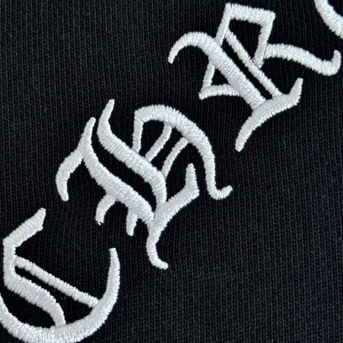 1:1 quality version Heavy-duty Silver Line Cross Embroidery Crew Neck Sweatshirt 29045267