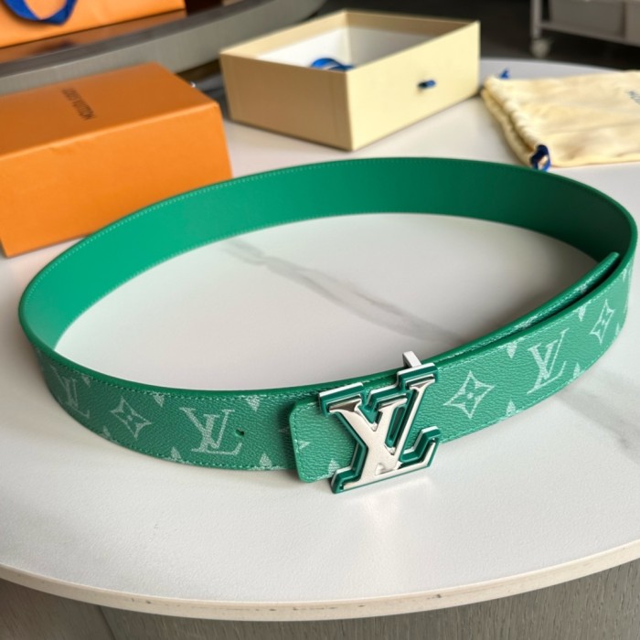 1:1 quality version 28197155 Two-Tone Monogrammed Buckle Belt 14 colors