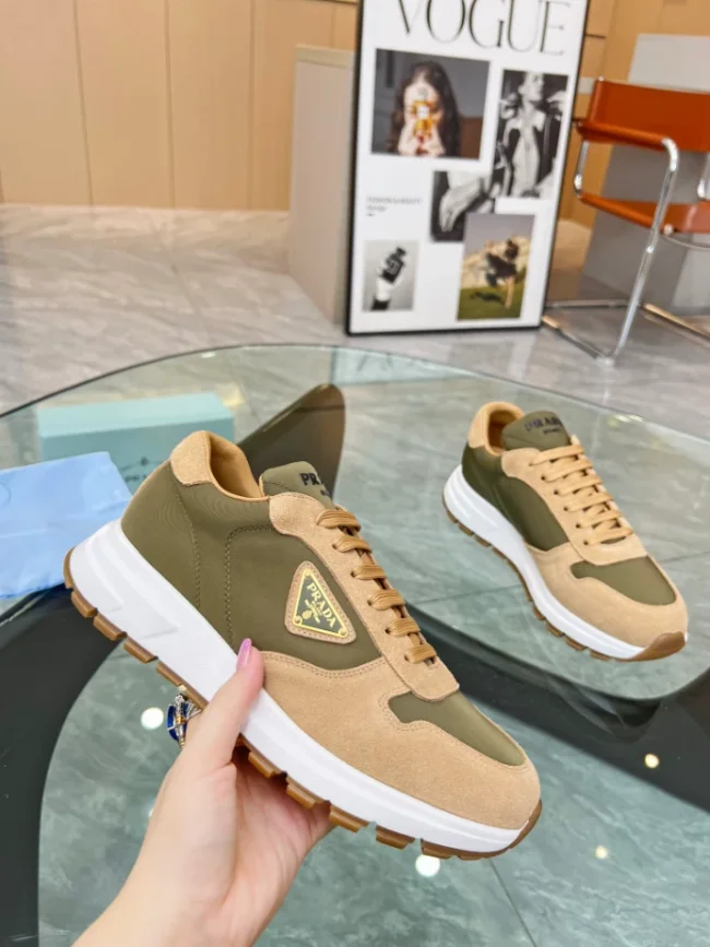 PRAX 01 DELAV SUEDE AND RE-NYLON SNEAKERS PRD046