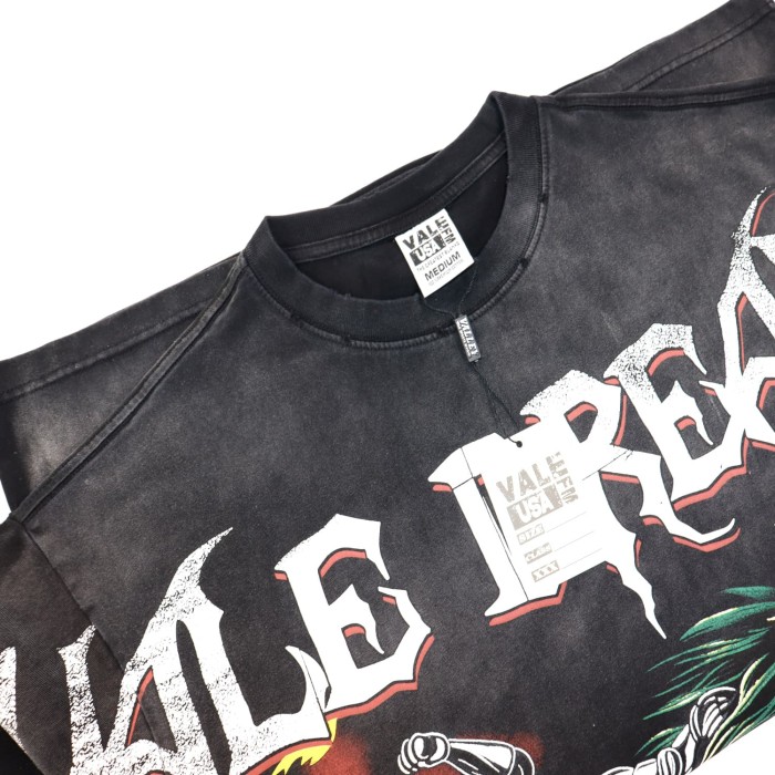 Robot Flying Dragon Printed Washed Version Tee 28757614