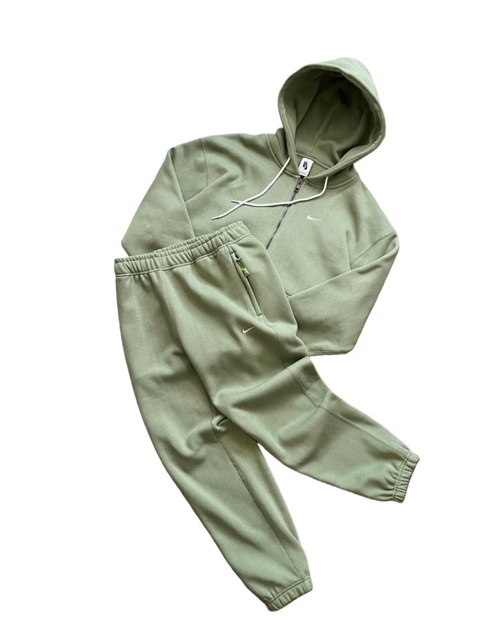 Embroidered Logo Fleece-Lined Hoodie & Pants Set 4 colors 28600354
