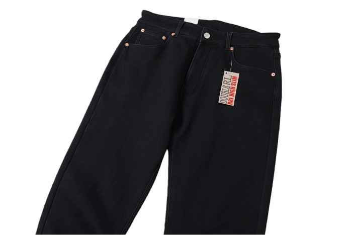 RRL Slim Fit Black Selvedge Jeans 28656092