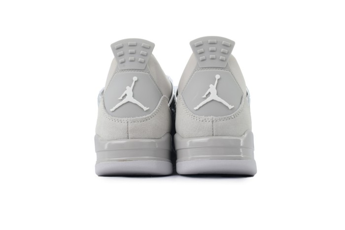 [plus-size shoes]Jordan 4    Frozen Moments  Suede & Leather  Mid-Top Sneakers 29035096