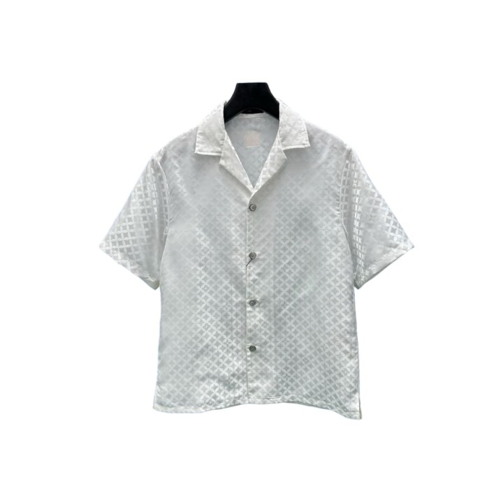 1:1 quality version Monogram Jacquard Logo Shirt 28963861