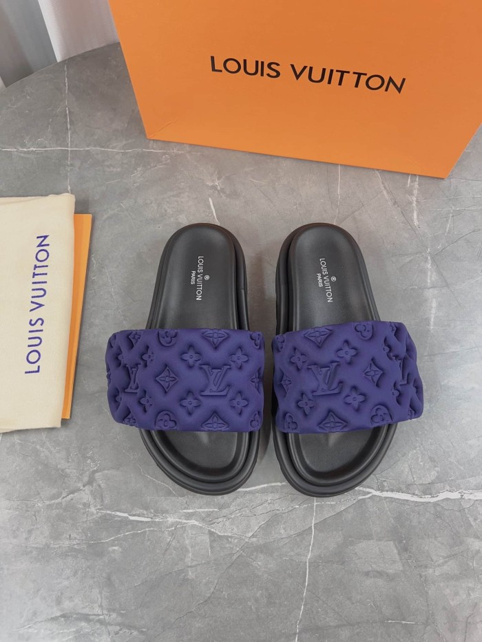 1:1 quality version 3D nylon embossed non-slip slippers 6 colors 22787278