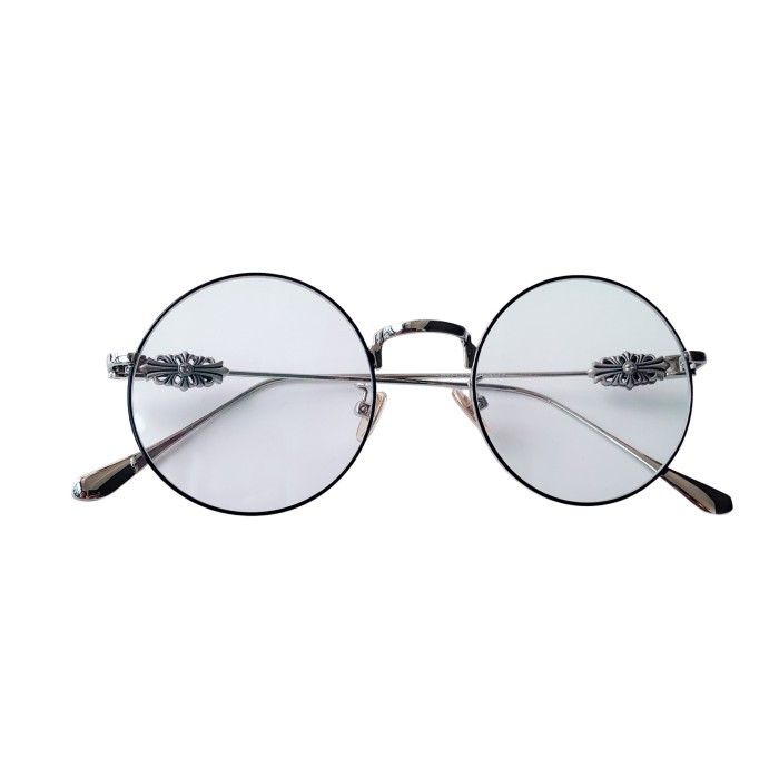 Crucifix glasses in round frame