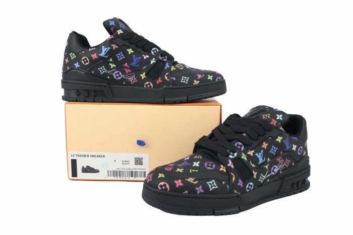 1:1 quality version L Trainer x Murakami Takashi Multicolor Monogram Sneakers 29093447
