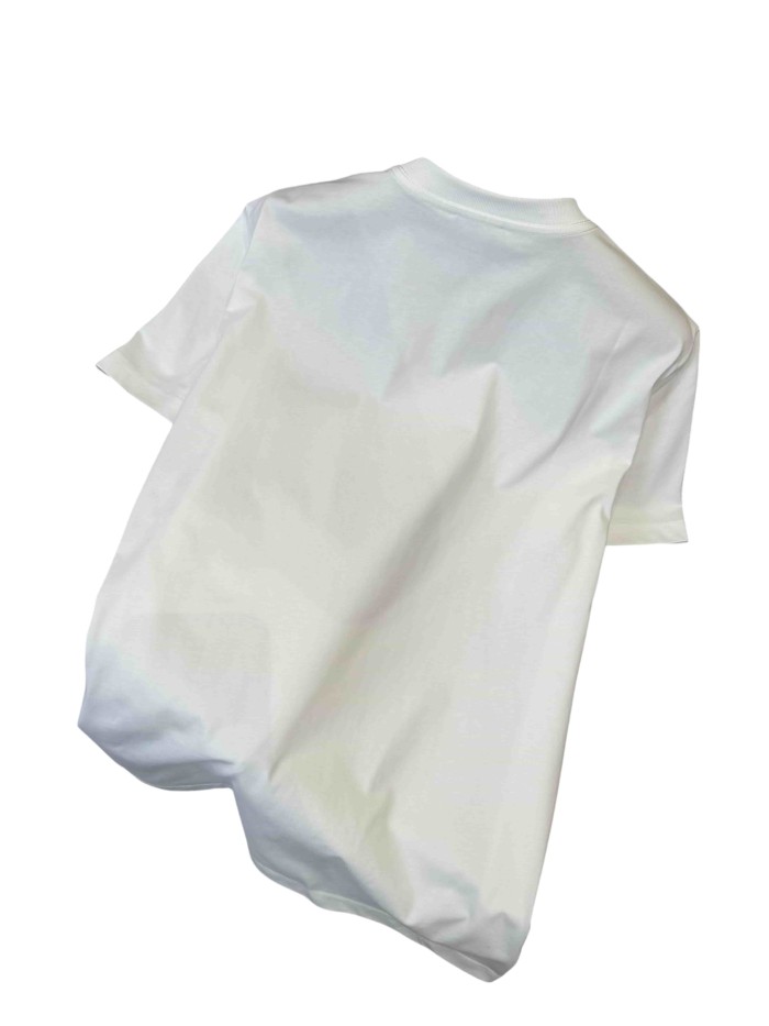 1:1 quality version Logo Embroidered Crew Neck T-shirt 3 colors 28960932