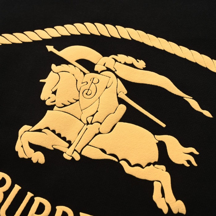 1:1 quality version Chest Embroidery Back Warhorse Print Crew Neck Sweatshirt 2 colors 28476813