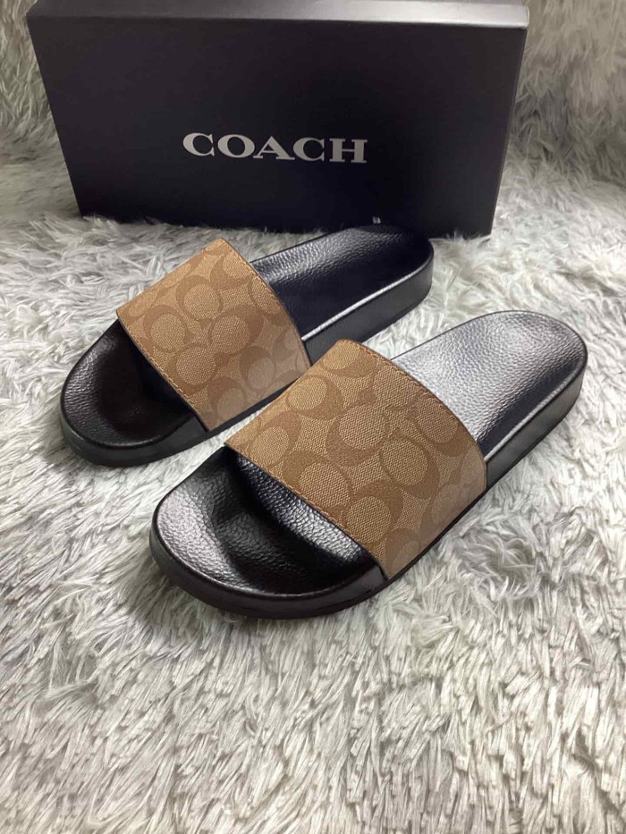 1:1 quality version Classic Monogram Black Rubber Sole Slippers 2 colors 29027291