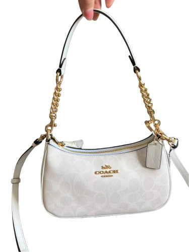 Teri 20 Gold Logo Leather Crossbody Shoulder Bag 28685273
