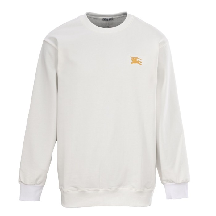 1:1 quality version Chest Embroidery Back Warhorse Print Crew Neck Sweatshirt 2 colors 28476813