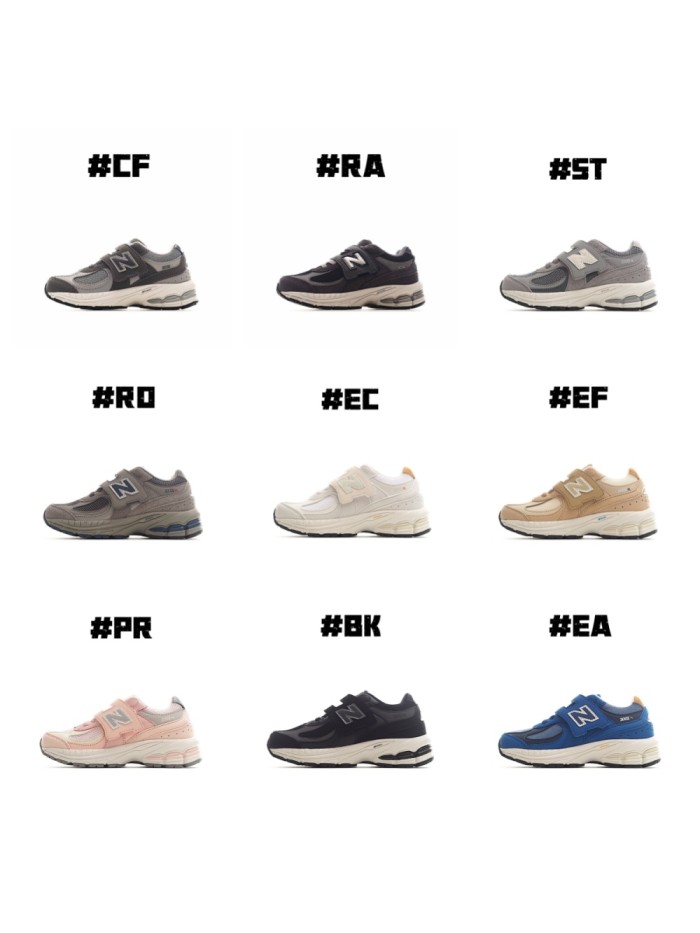 NB2002 Elastic Band Hook & Loop Running Shoes for Kids 11 colors 28998861