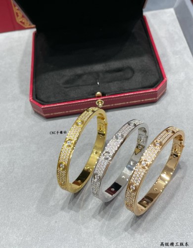 1:1 quality version CNC wide version with main drill full of stars bracelet