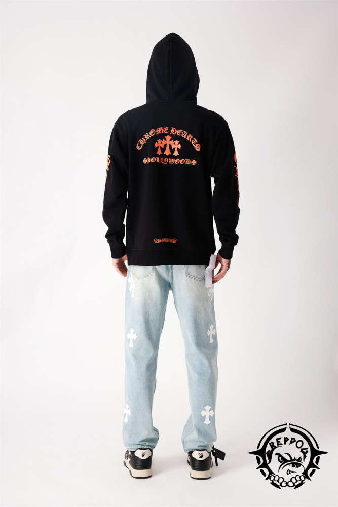 1:1 quality version Triple Cross Sanskrit Pullover Sweatshirt