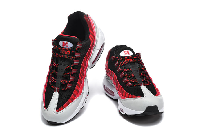 [plus-size shoes]Air Max 95 Black Red&Green Orange Retro Sneakers Running Shoes 2 colors 29038373