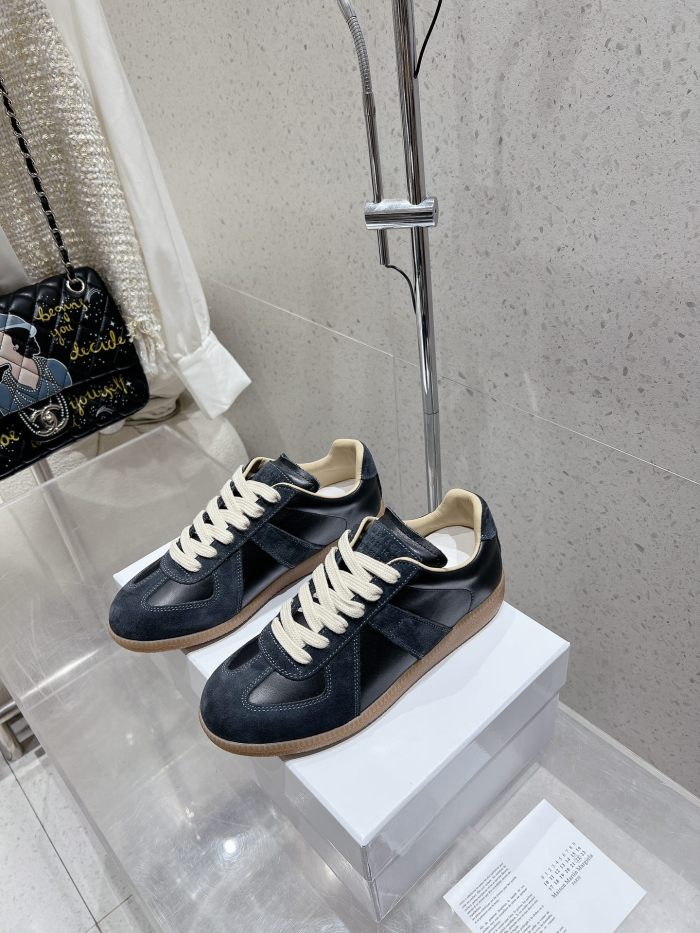 1:1 quality version M@ison 28294758 Leather Patchwork Derby Shoes 39 colors