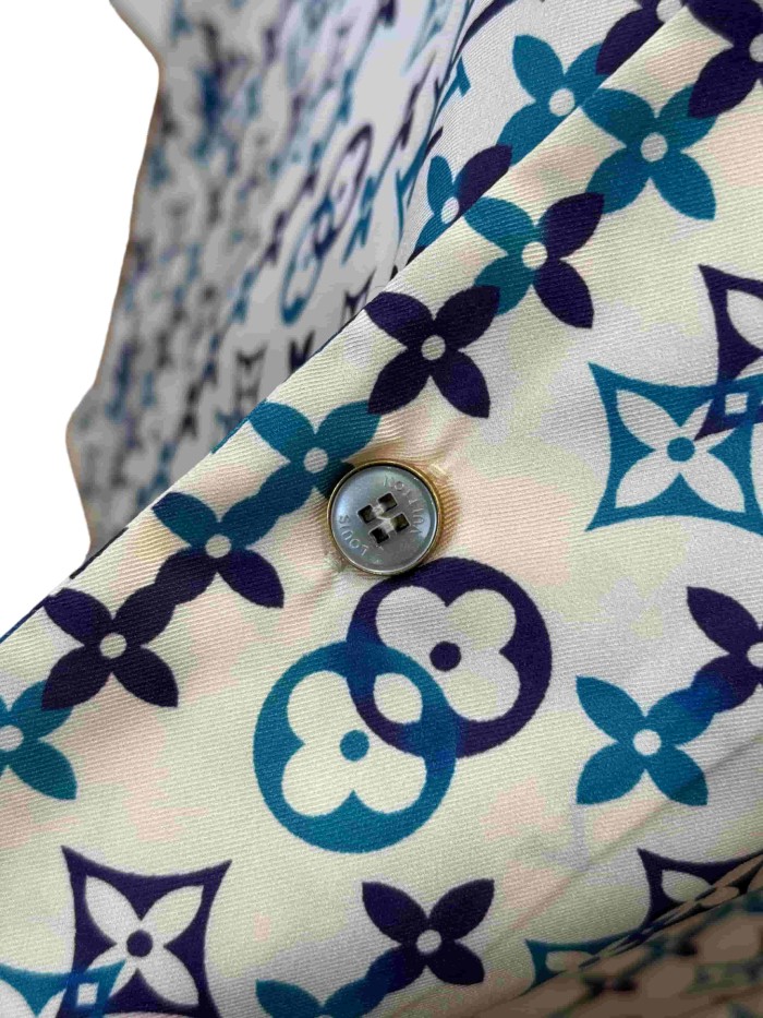 1:1 quality version Classic All-Over Print Mulberry Silk Shirt 28968068