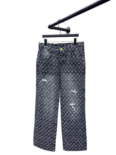 1:1 quality version Limited Edition Embroidered Little Red Man Denim Jeans 28685201