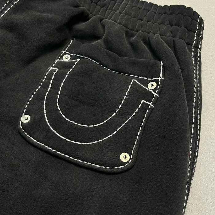 1:1 quality version Chest Diamond Applique Embroidered Zipper Hoodie & Pants Set