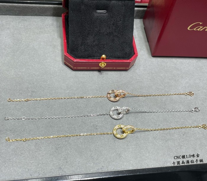 1:1 quality version CNC Double ring bracelet