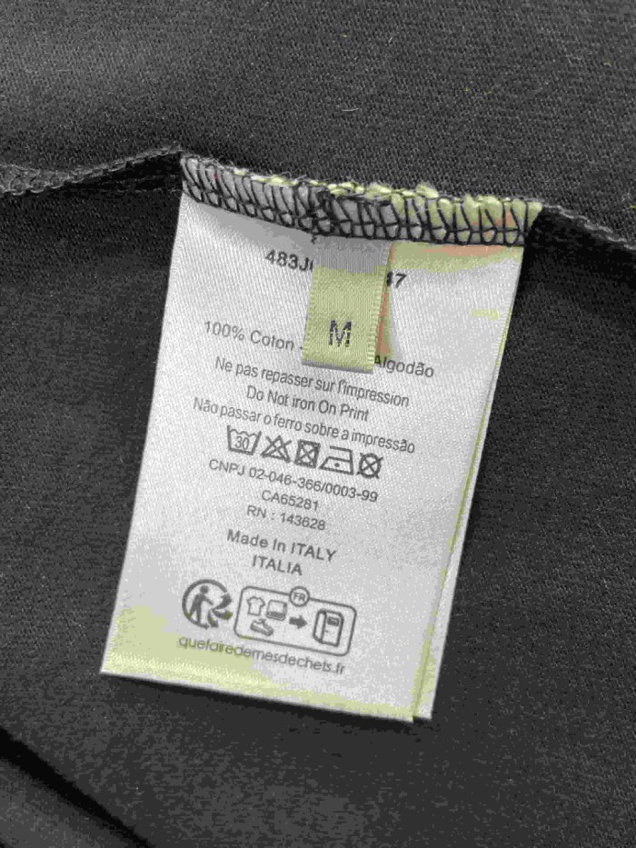 1:1 quality version Logo Embroidered Crew Neck T-shirt 3 colors 28960932