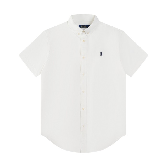 28270252 Silk Brocade Embroidered Logo lapel polo shirt 9 colors