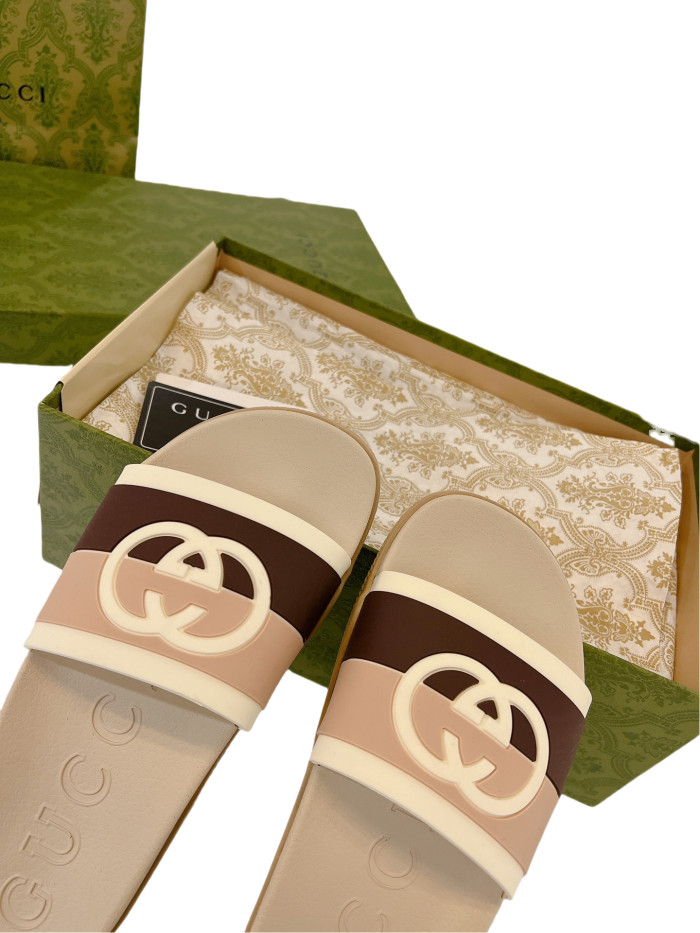 1:1 quality version 27971265 Two Color Big G Slippers 3.colors