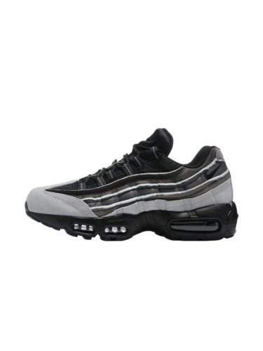 [plus-size shoes]Air Max 95 Black Grey Gradient  Air Cushion Running Shoes 29045571