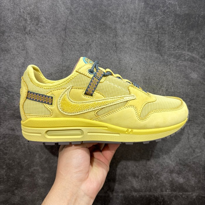 [buy more save more]1:1 quality version Travis Scott x Nike Air Max 1  Satum Gold  Wheat Retro Casual Running Shoes 28759442