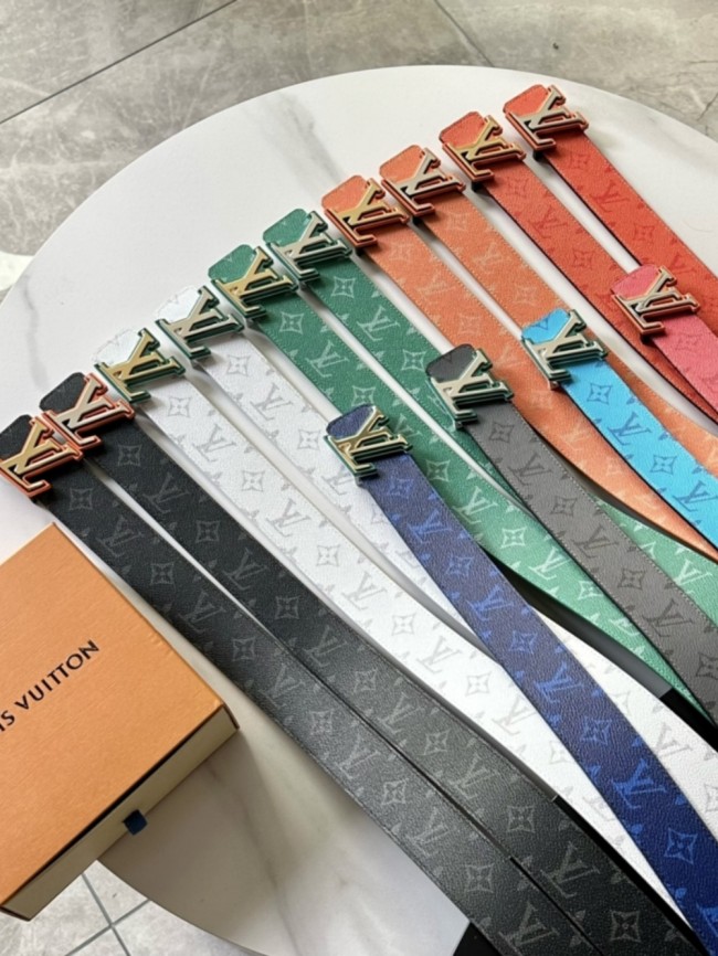 1:1 quality version 28197155 Two-Tone Monogrammed Buckle Belt 14 colors
