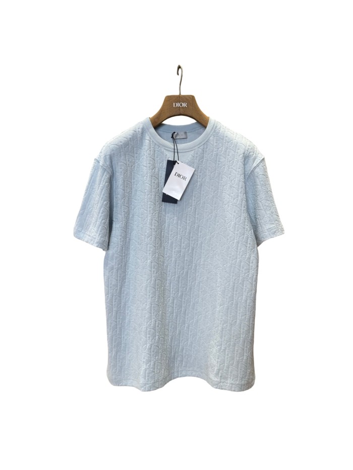 1:1 quality version Embossed Jacquard Cotton T-Shirt 2 colors 28960959