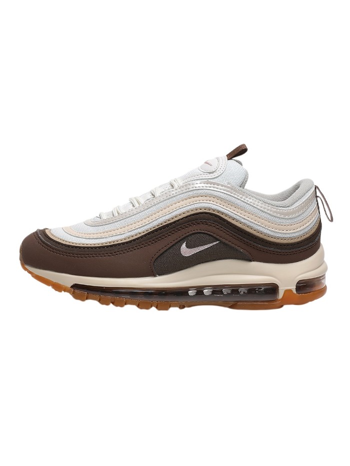 Air Max 97 Brown Beige Gradient Wave Stripe Gum Sole Sneakers 29064394